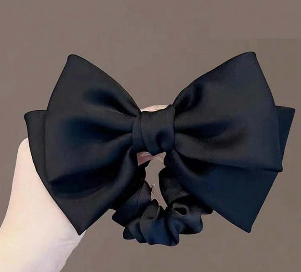 Satin Bow Scrunchie