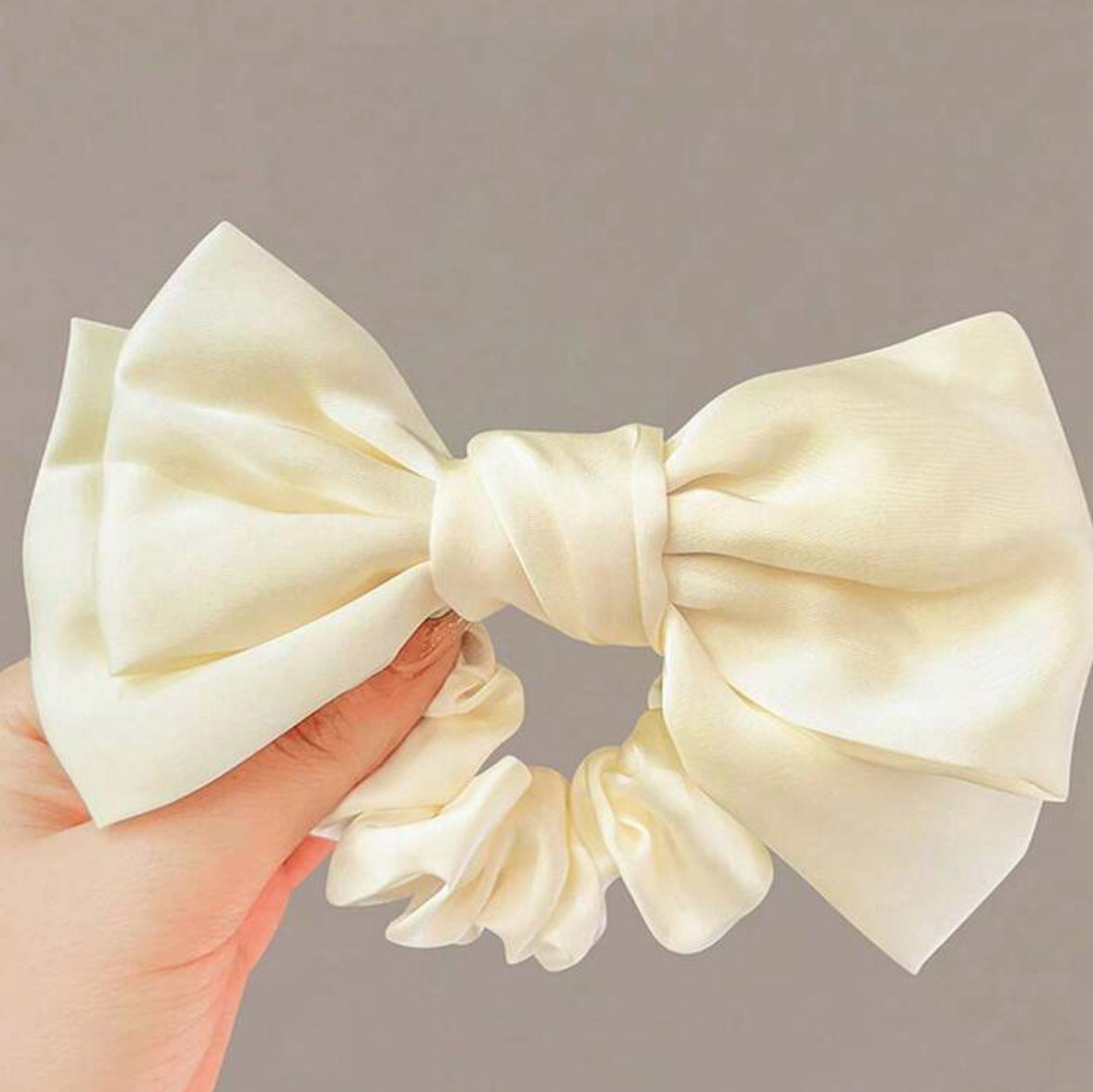 Satin Bow Scrunchie