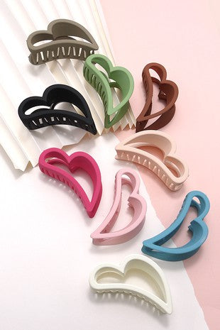 Heart Claw Clips