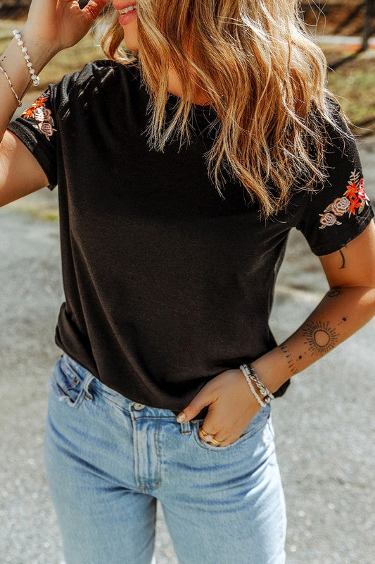 Embroidered Tee