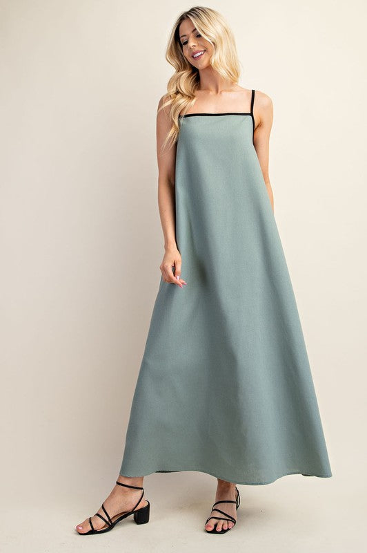 Evie Linen Maxi Dress