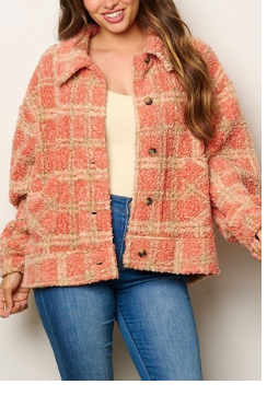 Cora Plaid Sherpa